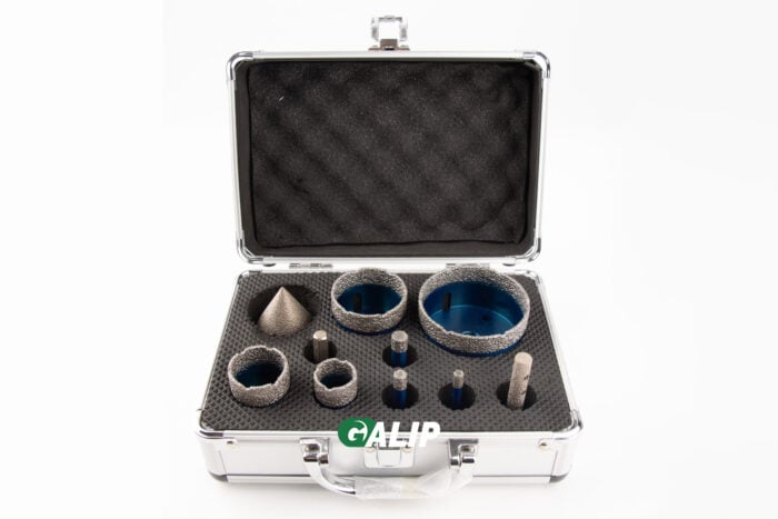 M14 10-Piece Diamond Core Drill Bit and Chamfer Bit Set with Hex Shank Adapter - Image 3