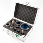 M14 10-Piece Diamond Core Drill Bit and Chamfer Bit Set with Hex Shank Adapter