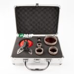 M14 7-Piece Diamond Core Drill Bit with Drill Hole Locator Set