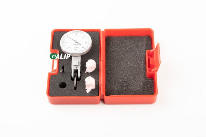 GALIP, 0-0.8 Range Dial Test Indicators, silver, red plastic box, overlooking