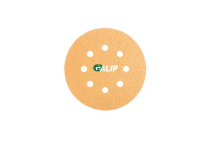GALIP, 5 Inch 125mm 8 Hole Sanding Discs Gold Hook and Loop, front