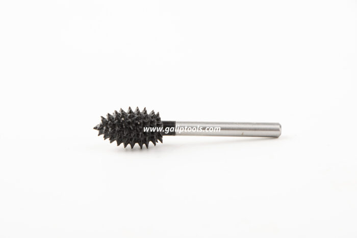 1/8" Flame Type Coarse Tungsten Carbide Rotary Burr Fit Rotary Tools for Wood Carving - Image 3